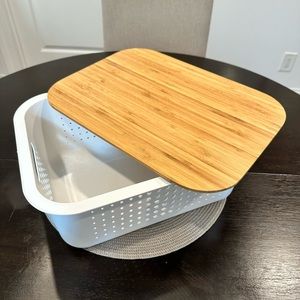 SmartStore Medium Nordic Basket White with Lid